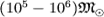 $(10^5-10^6) {\mathfrak M}_\odot$
