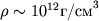 $\rho\sim 10^{12} \mbox{/}^3$